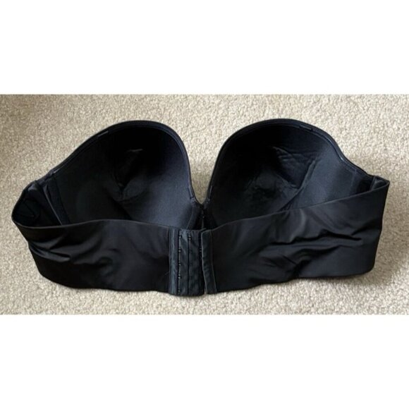 Lane Bryant Cacique Boost Multiway Strapless Bra Size 46D Black - Picture 2 of 5